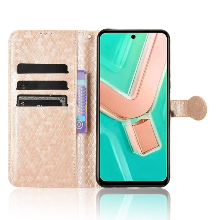 For vivo Y28 4G Honeycomb Dot Texture Leather Phone Case
