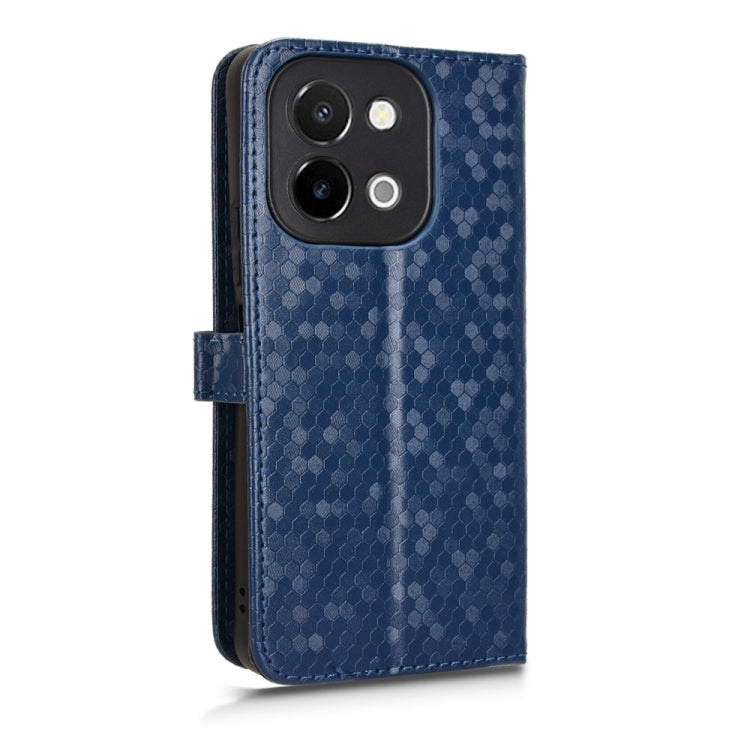 For vivo Y28 4G Honeycomb Dot Texture Leather Phone Case
