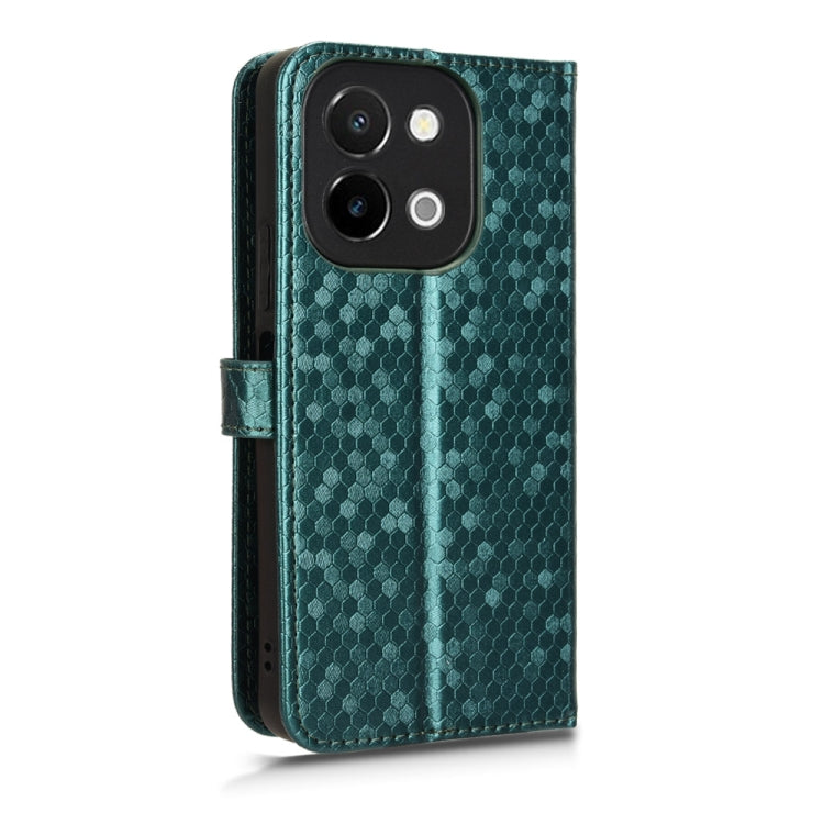 For vivo Y28 4G Honeycomb Dot Texture Leather Phone Case