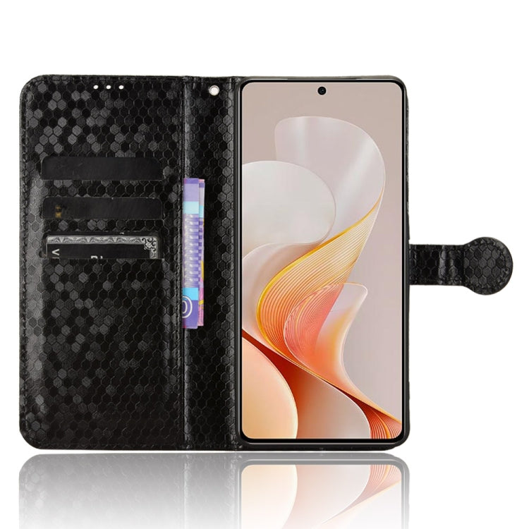 For vivo S19 Honeycomb Dot Texture Leather Phone Case