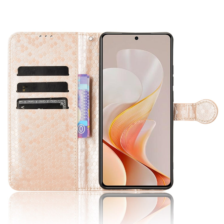 For vivo S19 Honeycomb Dot Texture Leather Phone Case