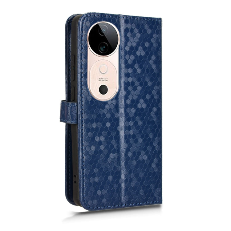 For vivo S19 Honeycomb Dot Texture Leather Phone Case