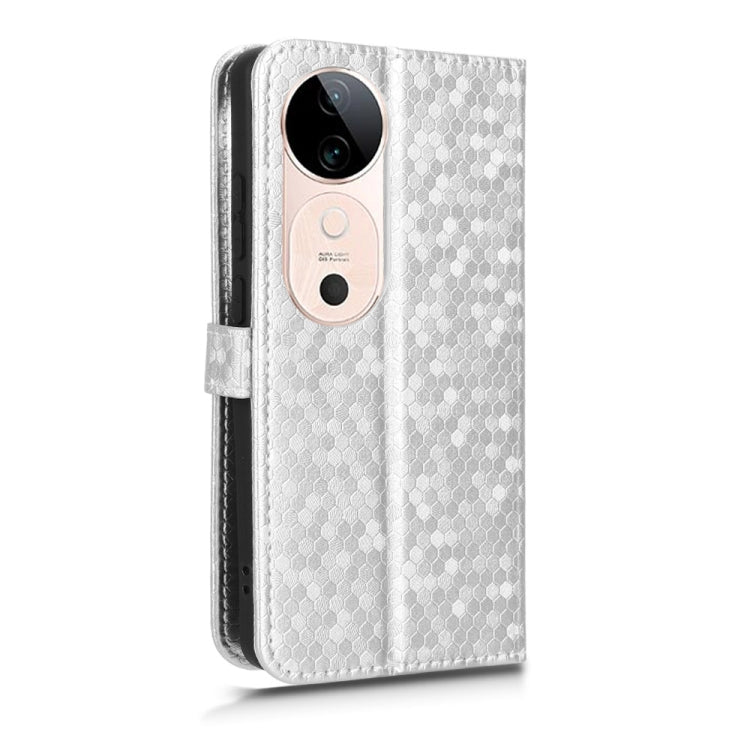 For vivo S19 Honeycomb Dot Texture Leather Phone Case