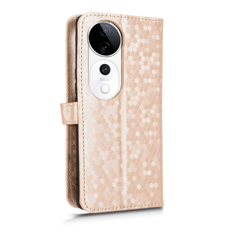 For vivo S19 Pro Honeycomb Dot Texture Leather Phone Case