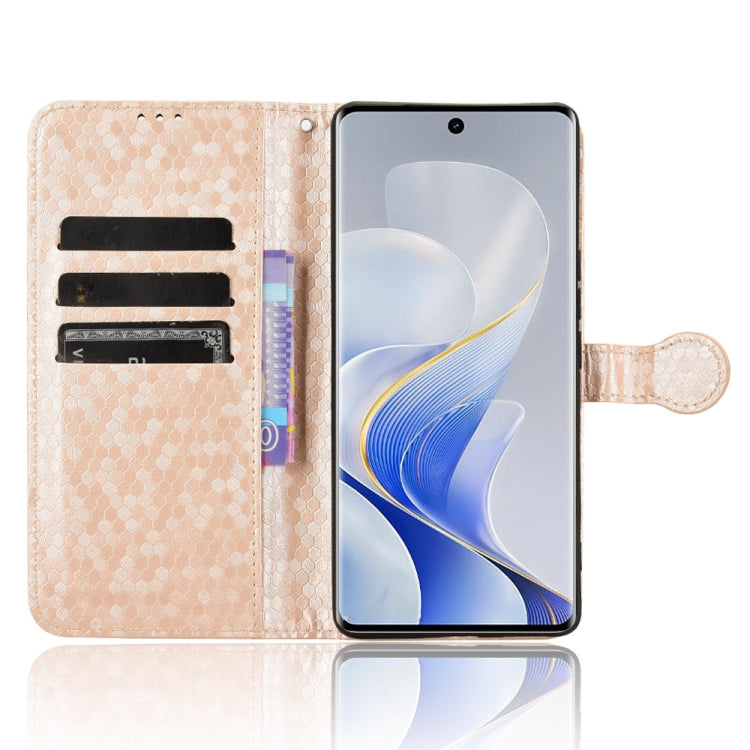 For vivo S19 Pro Honeycomb Dot Texture Leather Phone Case