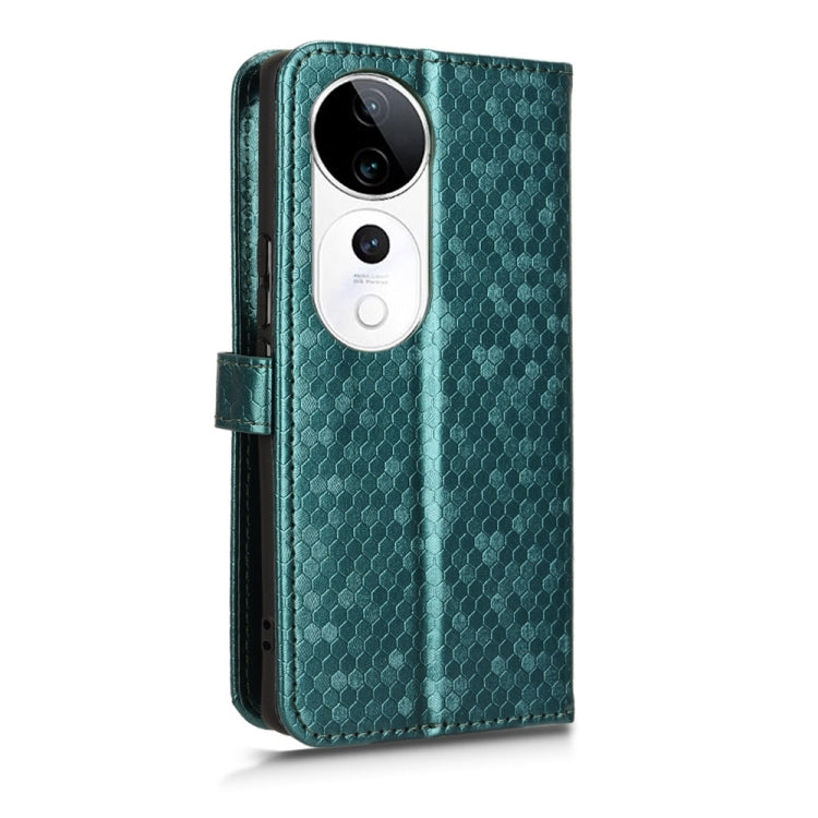For vivo S19 Pro Honeycomb Dot Texture Leather Phone Case