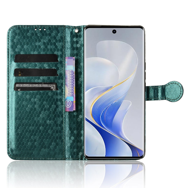 For vivo S19 Pro Honeycomb Dot Texture Leather Phone Case