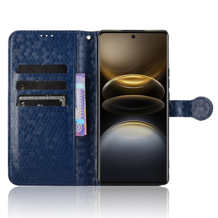 For vivo X100 Ultra Honeycomb Dot Texture Leather Phone Case