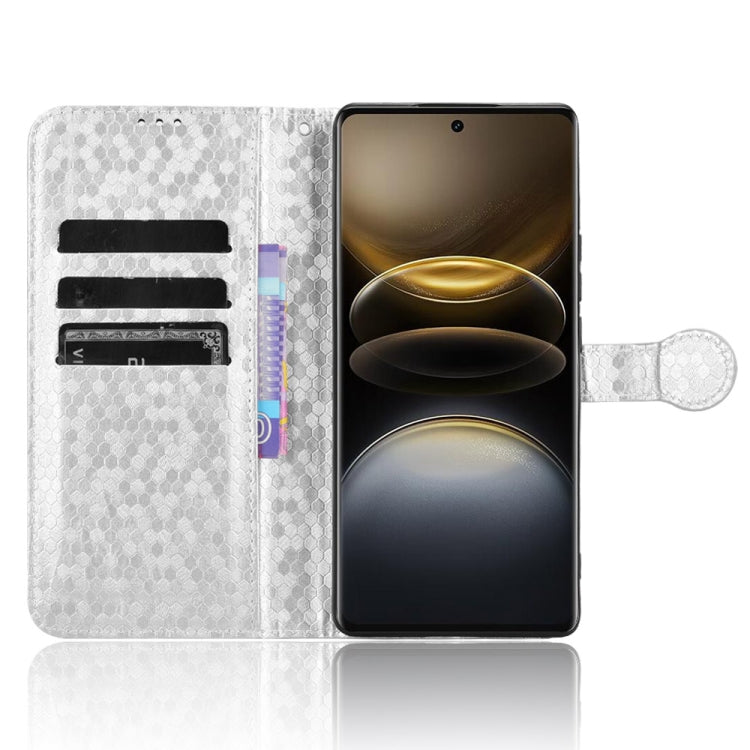 For vivo X100 Ultra Honeycomb Dot Texture Leather Phone Case