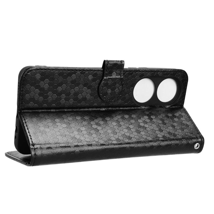 For vivo Y100 5G Honeycomb Dot Texture Leather Phone Case