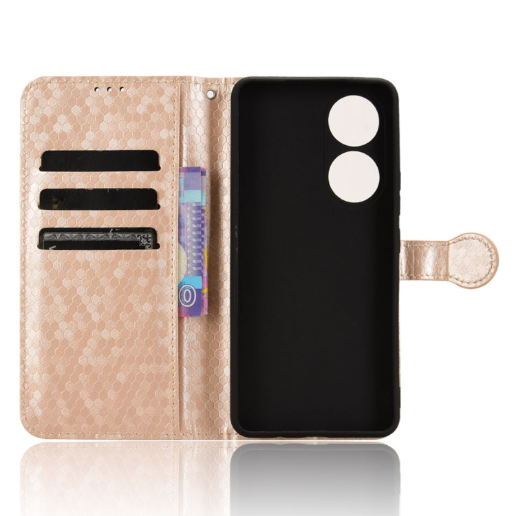 For vivo Y100 5G Honeycomb Dot Texture Leather Phone Case