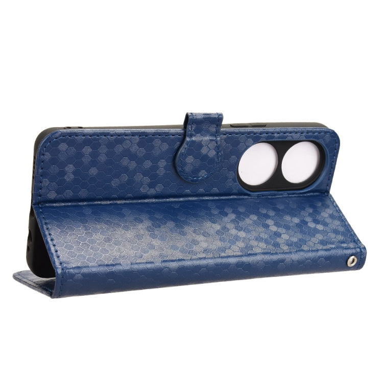 For vivo Y100 5G Honeycomb Dot Texture Leather Phone Case