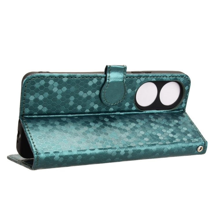 For vivo Y100 5G Honeycomb Dot Texture Leather Phone Case