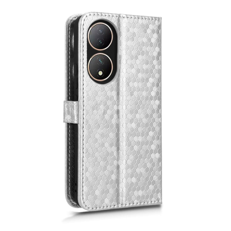 For vivo Y100 5G Honeycomb Dot Texture Leather Phone Case