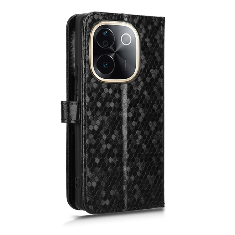 For vivo T3 Pro 5G India / iQOO Z9s Pro 5G Honeycomb Dot Texture Leather Phone Case