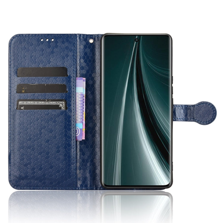 For vivo T3 Pro 5G India / iQOO Z9s Pro 5G Honeycomb Dot Texture Leather Phone Case
