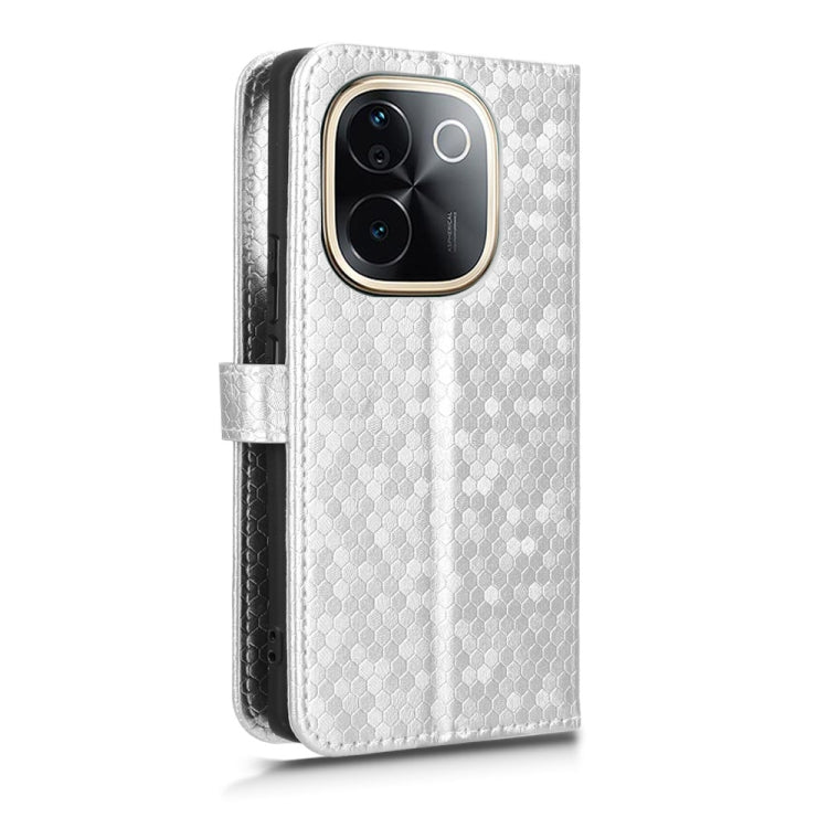For vivo T3 Pro 5G India / iQOO Z9s Pro 5G Honeycomb Dot Texture Leather Phone Case