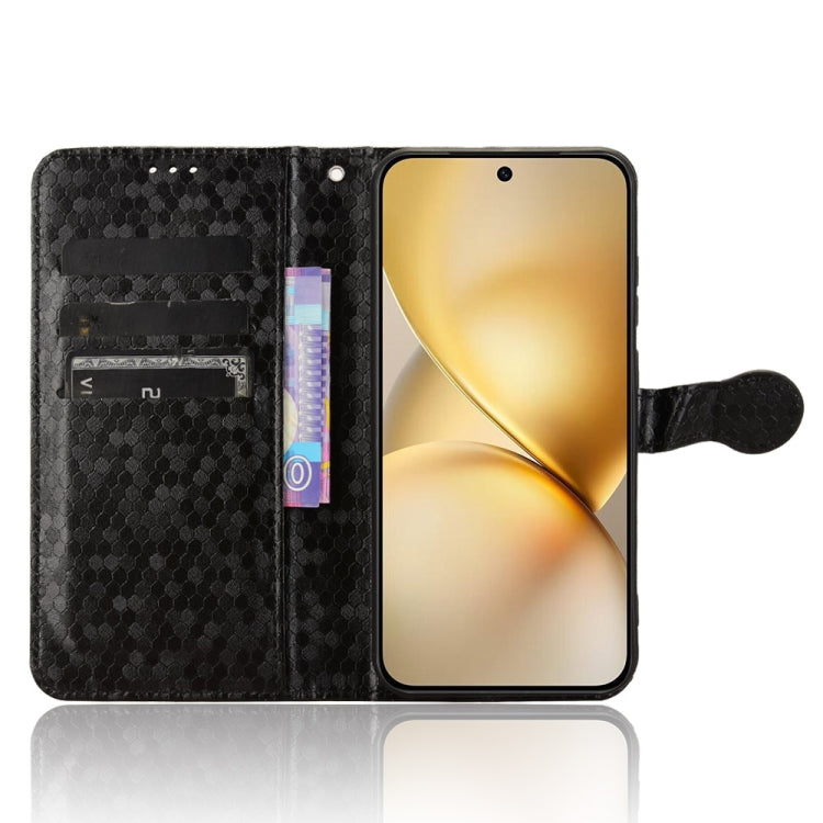 For vivo X200 5G Honeycomb Dot Texture Leather Phone Case