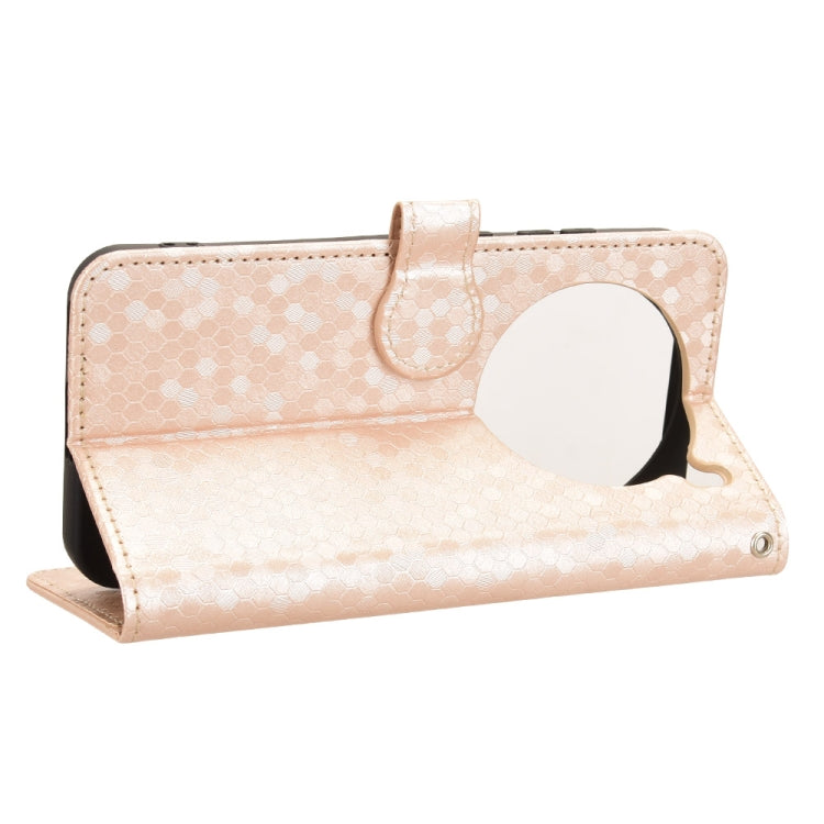 For vivo X200 5G Honeycomb Dot Texture Leather Phone Case