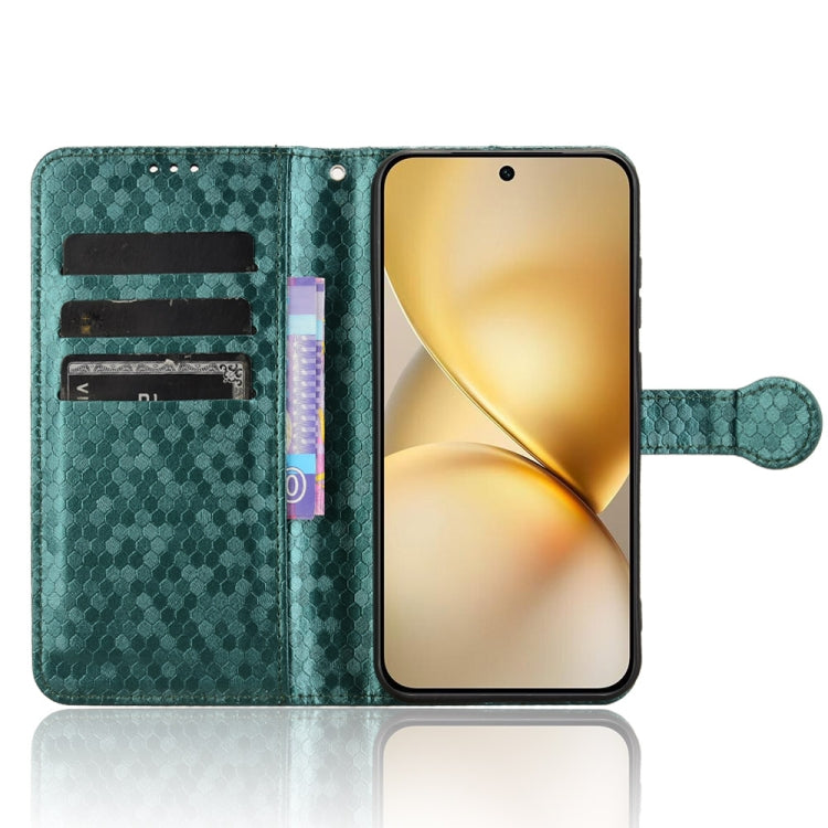 For vivo X200 5G Honeycomb Dot Texture Leather Phone Case
