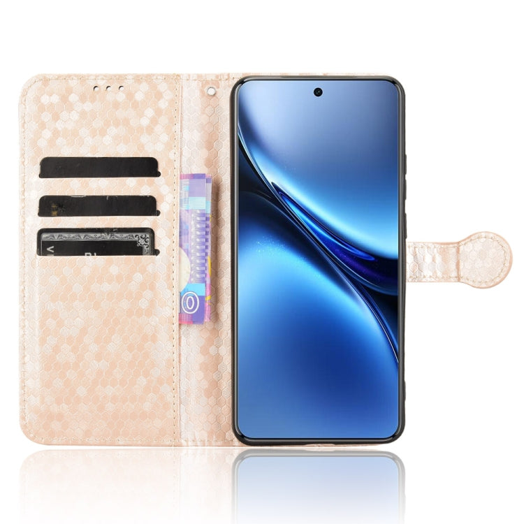 For vivo X200 Pro 5G Honeycomb Dot Texture Leather Phone Case