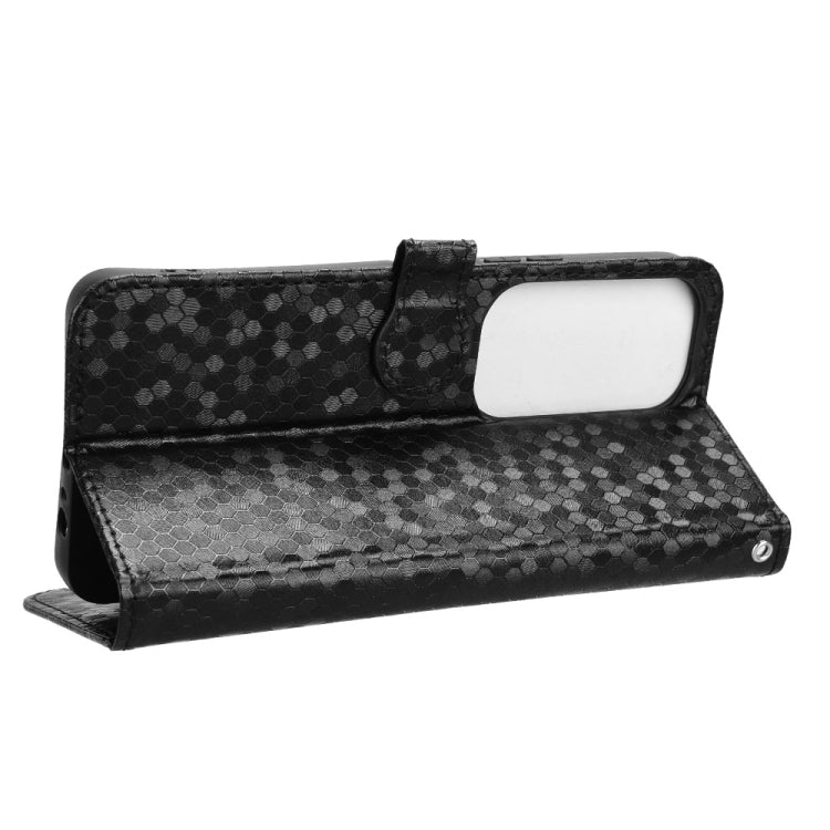 For vivo Y19s 4G Global Honeycomb Dot Texture Leather Phone Case