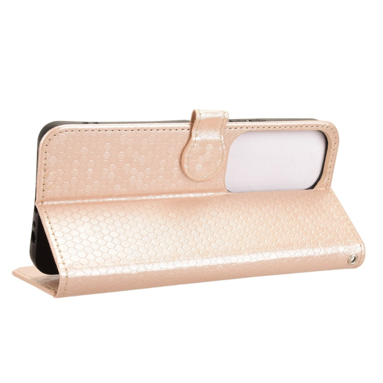 For vivo Y19s 4G Global Honeycomb Dot Texture Leather Phone Case