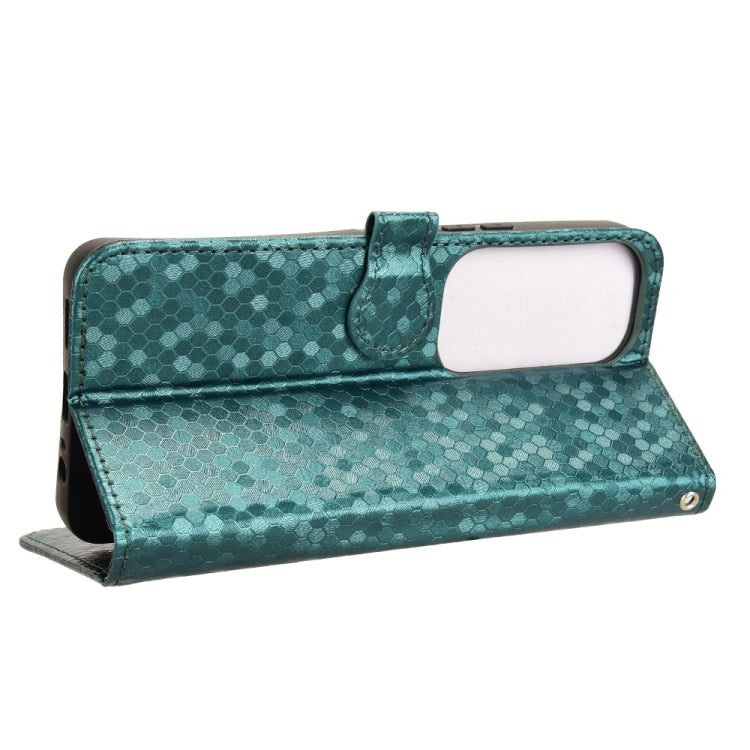 For vivo Y19s 4G Global Honeycomb Dot Texture Leather Phone Case