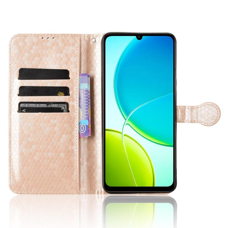 For vivo Y29s 5G / Y04 4G Honeycomb Dot Texture Leather Phone Case