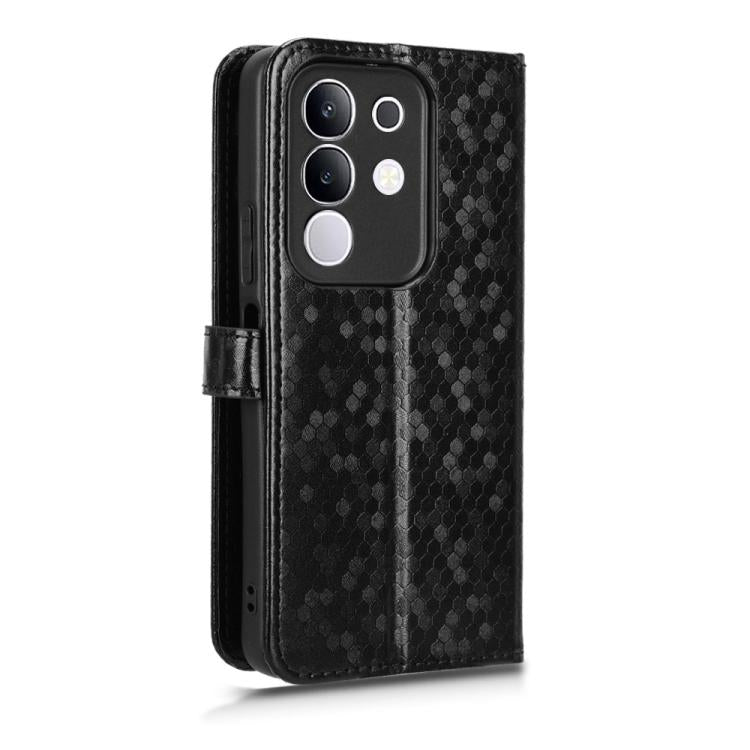 For vivo Y29 4G Global / T4x Honeycomb Dot Texture Leather Phone Case