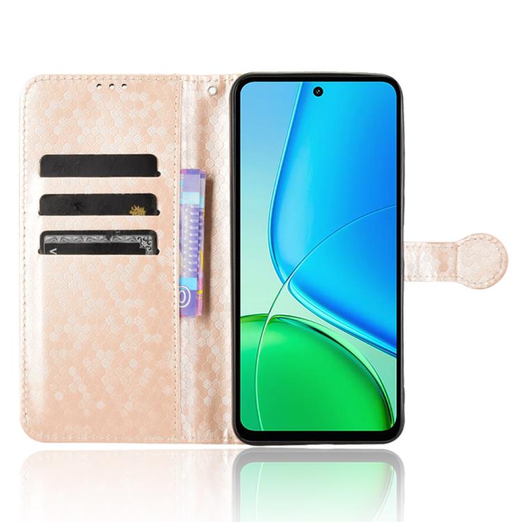 For vivo Y29 4G Global / T4x Honeycomb Dot Texture Leather Phone Case