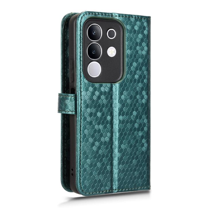 For vivo Y29 4G Global / T4x Honeycomb Dot Texture Leather Phone Case