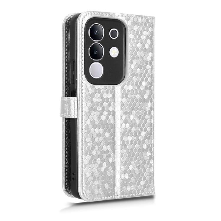 For vivo Y29 4G Global / T4x Honeycomb Dot Texture Leather Phone Case