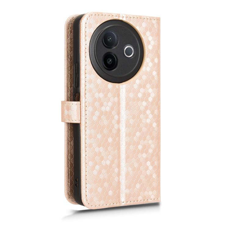 For vivo Y39 5G / Y300i Honeycomb Dot Texture Leather Phone Case