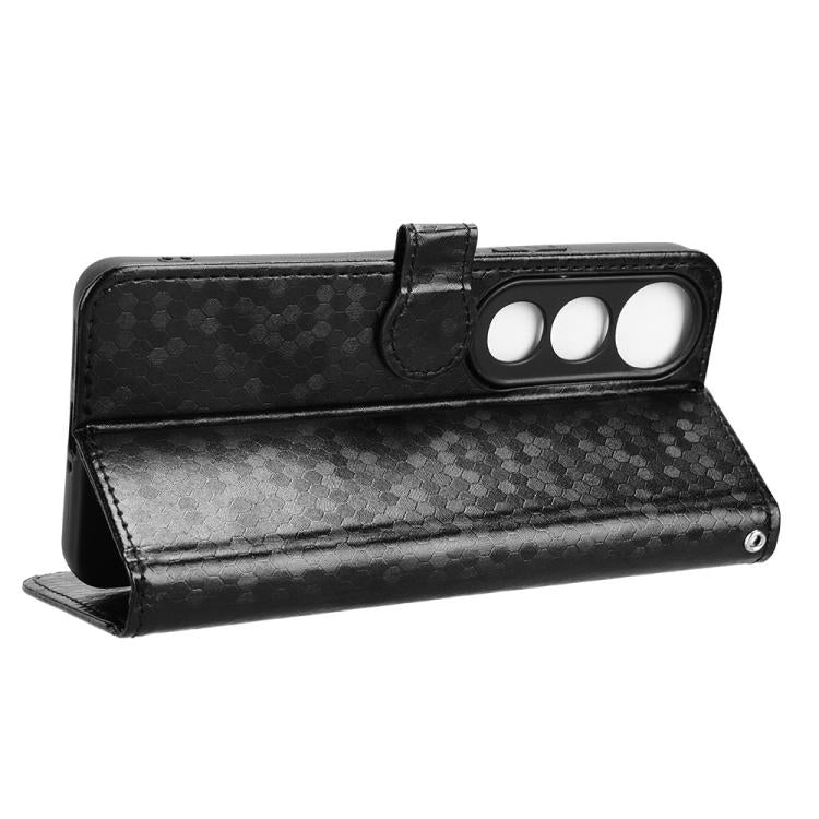 For vivo V50 Lite 5G Global Honeycomb Dot Texture Leather Phone Case