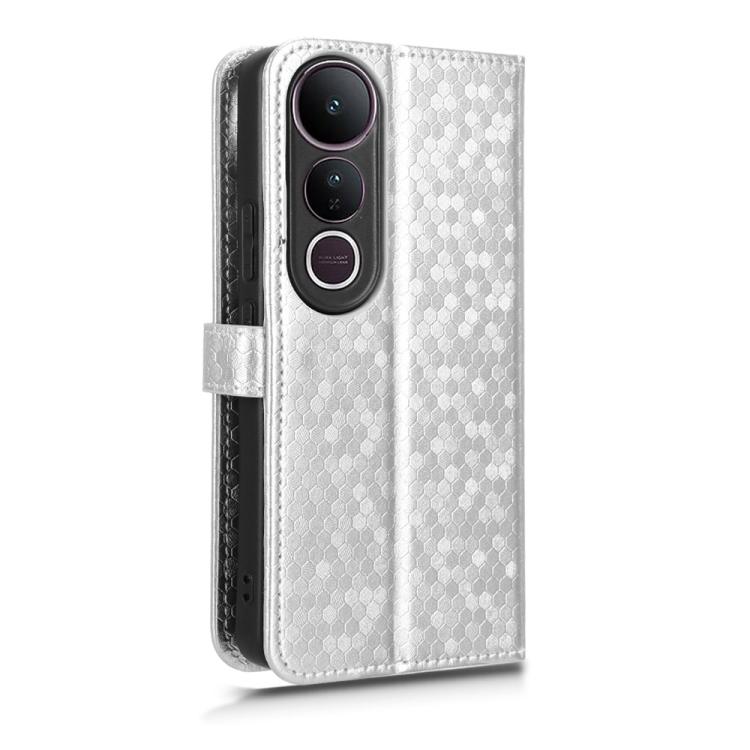 For vivo V50 Lite 5G Global Honeycomb Dot Texture Leather Phone Case