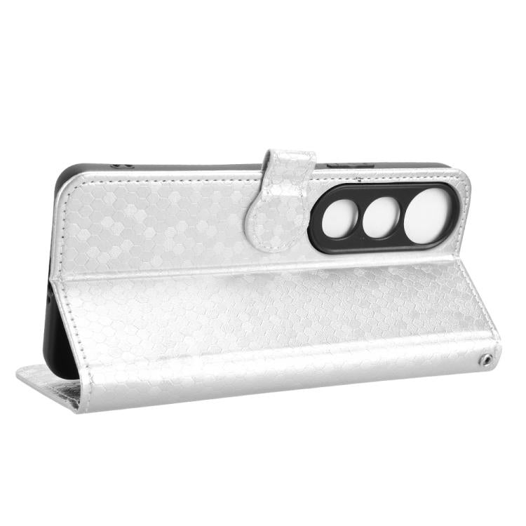 For vivo V50 Lite 5G Global Honeycomb Dot Texture Leather Phone Case