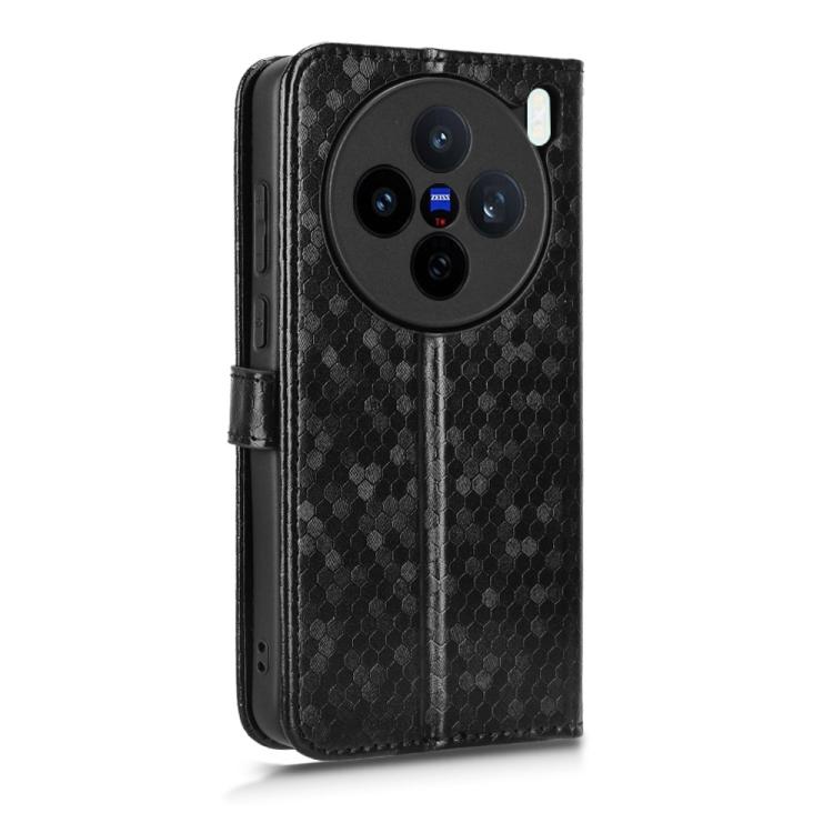 For vivo X200s 5G Honeycomb Dot Texture Leather Phone Case