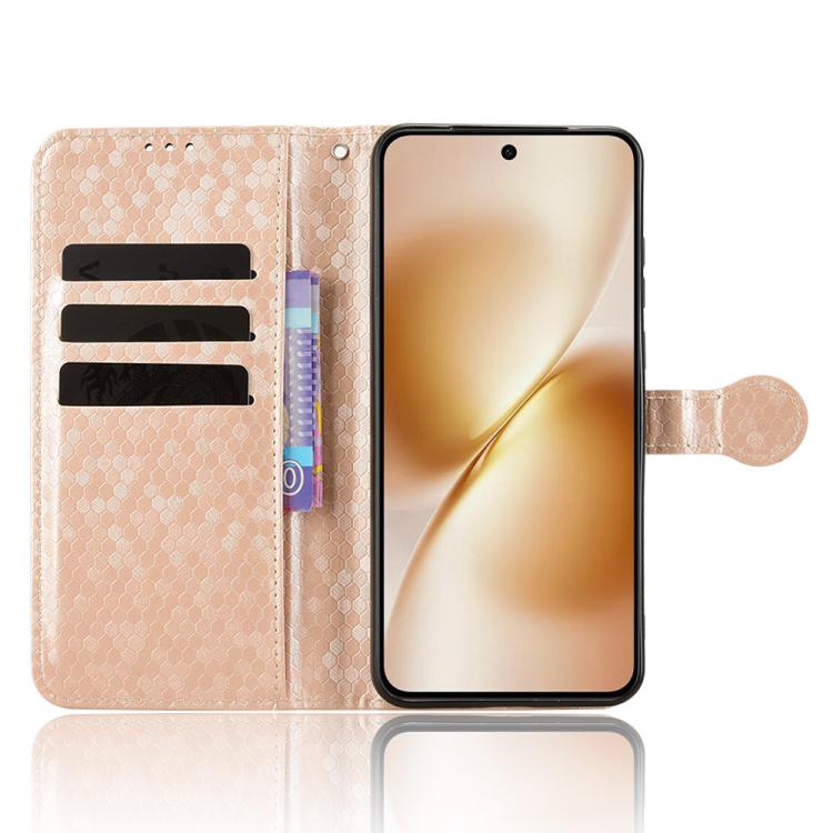 For vivo X200s 5G Honeycomb Dot Texture Leather Phone Case