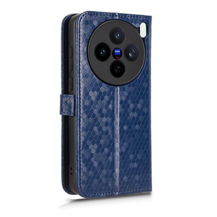 For vivo X200s 5G Honeycomb Dot Texture Leather Phone Case