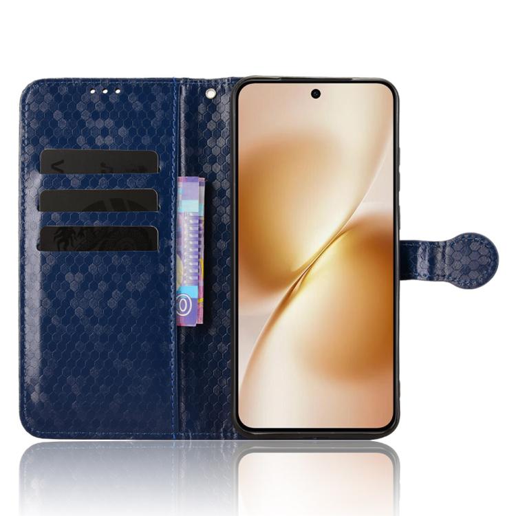 For vivo X200s 5G Honeycomb Dot Texture Leather Phone Case