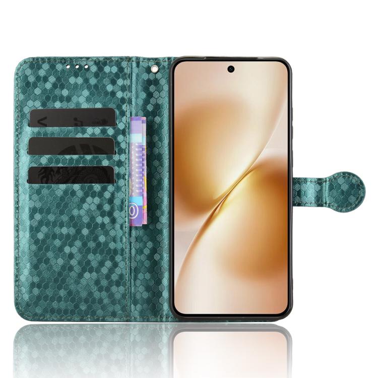 For vivo X200s 5G Honeycomb Dot Texture Leather Phone Case