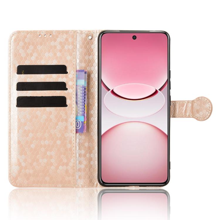 For vivo Y300 Pro 5G / iQOO Z10 5G India Honeycomb Dot Texture Leather Phone Case