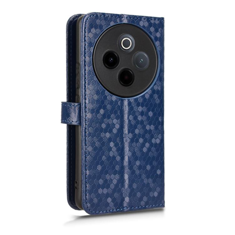For vivo Y300 Pro 5G / iQOO Z10 5G India Honeycomb Dot Texture Leather Phone Case