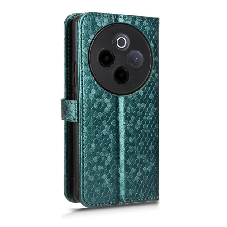 For vivo Y300 Pro 5G / iQOO Z10 5G India Honeycomb Dot Texture Leather Phone Case