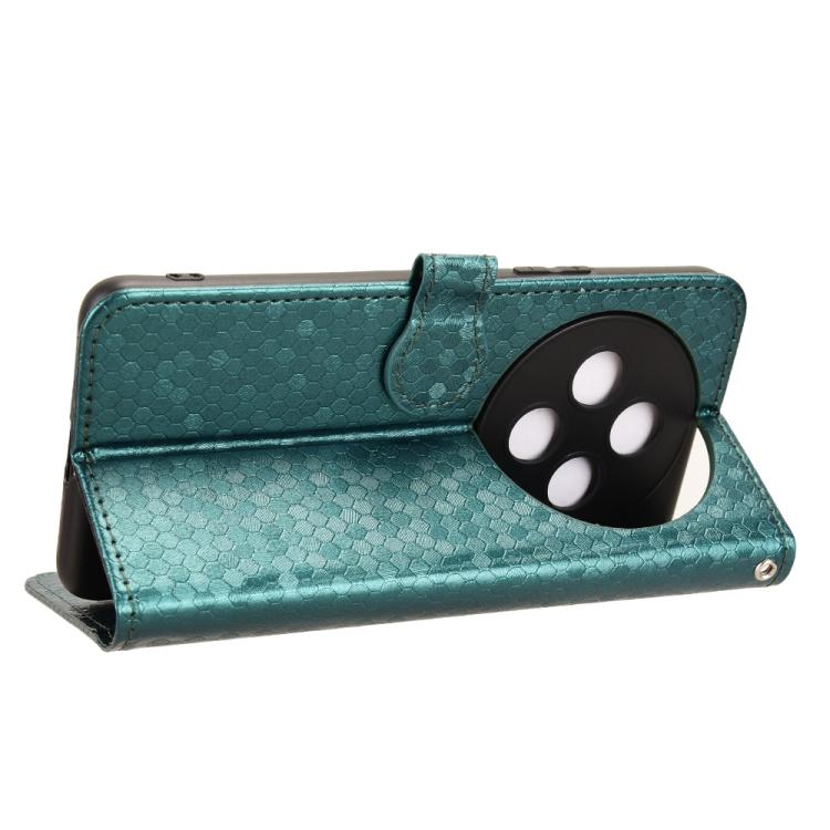 For vivo Y300 Pro 5G / iQOO Z10 5G India Honeycomb Dot Texture Leather Phone Case