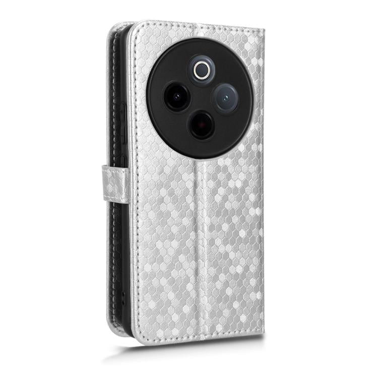 For vivo Y300 Pro 5G / iQOO Z10 5G India Honeycomb Dot Texture Leather Phone Case