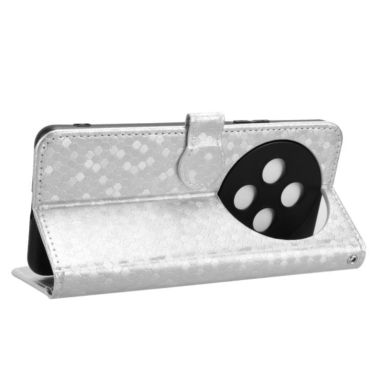 For vivo Y300 Pro 5G / iQOO Z10 5G India Honeycomb Dot Texture Leather Phone Case