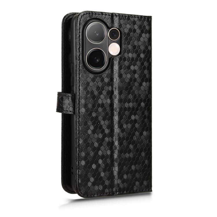 For vivo V60 5G Honeycomb Dot Texture Leather Phone Case
