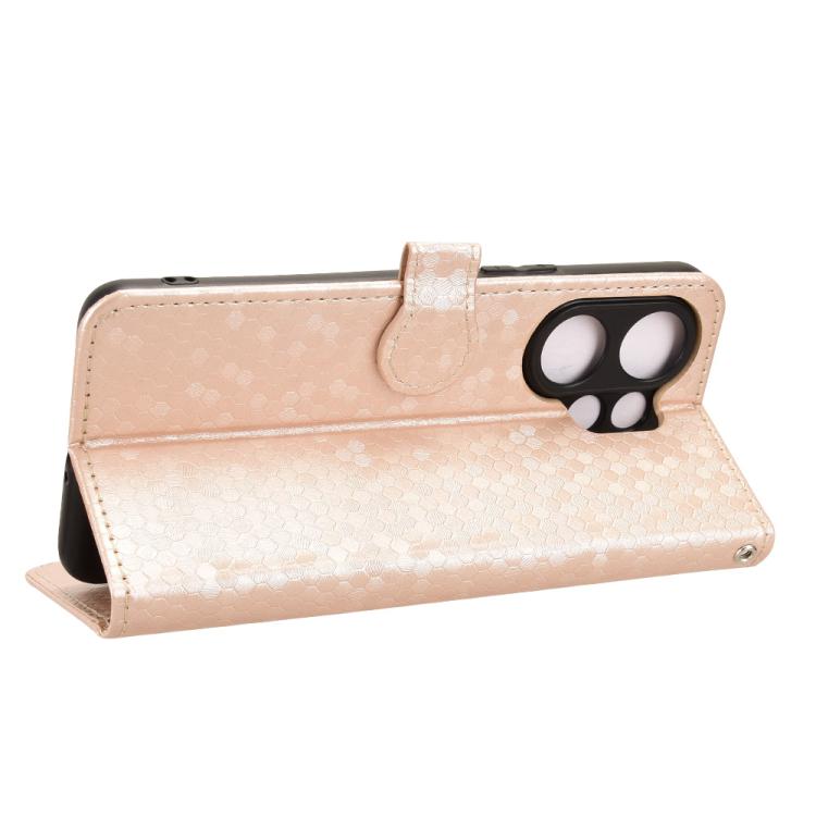 For vivo V60 5G Honeycomb Dot Texture Leather Phone Case